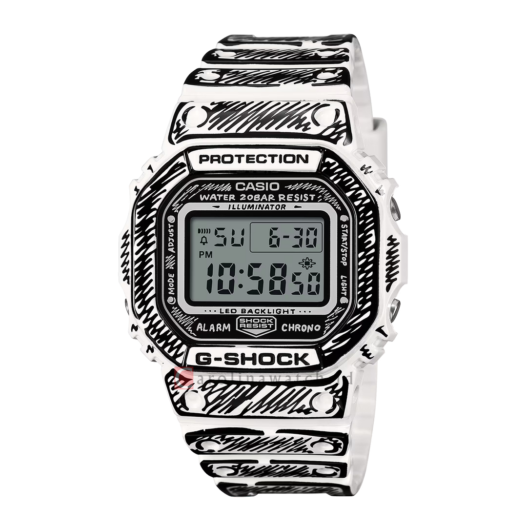 Jam Tangan Casio G-Shock DW-5600JV-7D Men Joshua Vides Collaboration Model Resin Band (JDM)