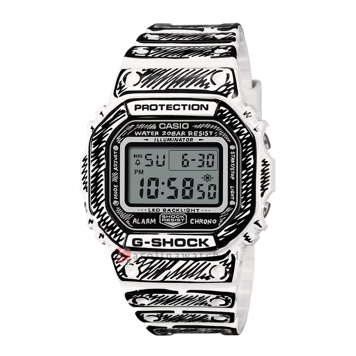 Jam Tangan Casio G-Shock DW-5600JV-7D Men Joshua Vides Collaboration Model Resin Band (JDM)