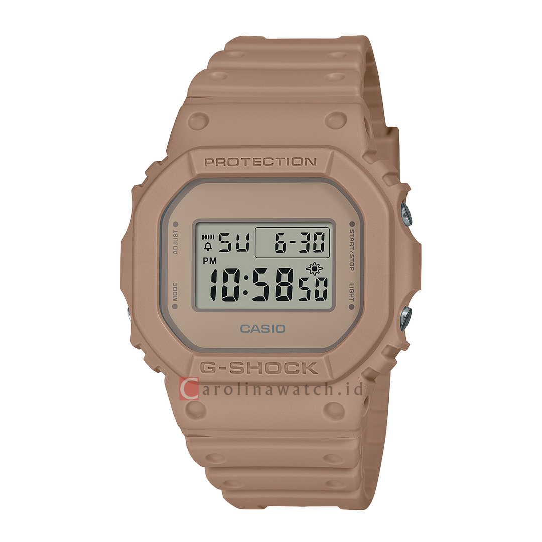 Jam Tangan Casio G-Shock DW-5600NC-5D Natural Color Series Men Digital Dial Sand Brown Resin Band