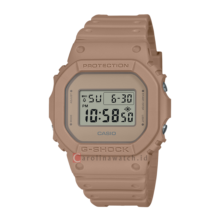 Jam Tangan Casio G-Shock DW-5600NC-5D Natural Color Series Men Digital Dial Sand Brown Resin Band