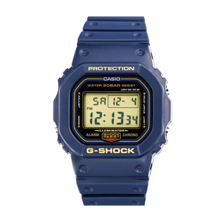 Jam Tangan Casio G-Shock DW-5600RB-2D Origin Tributes Color Men Digital Dial Blue Resin Band