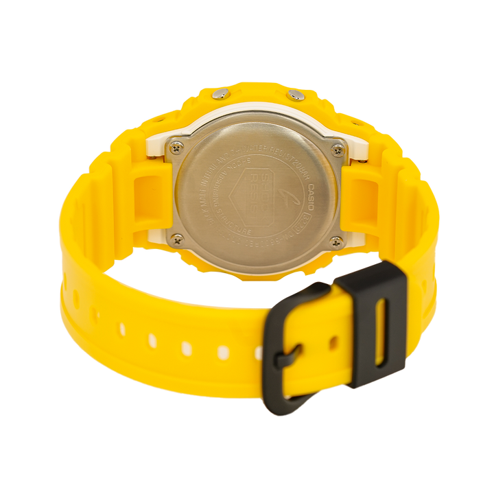 Jam Tangan Casio G-Shock DW-5600REC-9D Classic Color Edition Men Digital Dial Yellow Resin Band