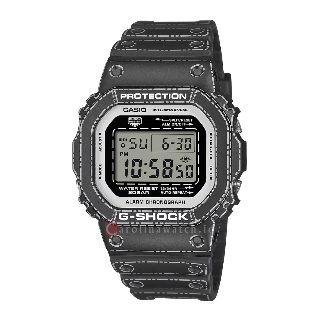Jam Tangan Casio G-Shock DW-5600RGM-1D Men Origami Folding Styles Digital Dial Black Resin Band