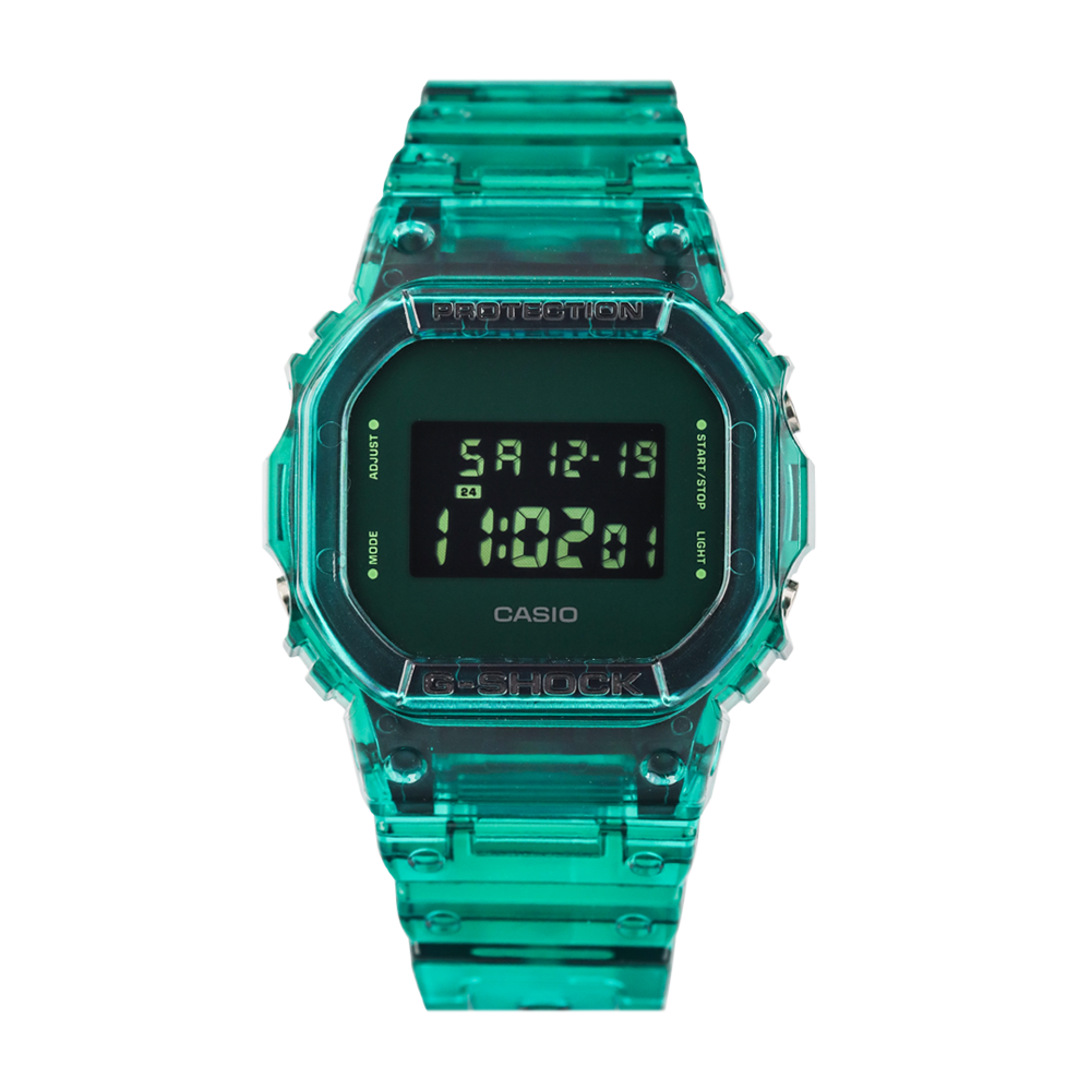 Jam Tangan Casio G-Shock DW-5600SB-3D Men Digital Dial Green Resin Band