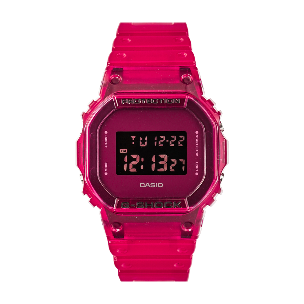 Jam Tangan Casio G-Shock DW-5600SB-4D Men Digital Dial Red Resin Band