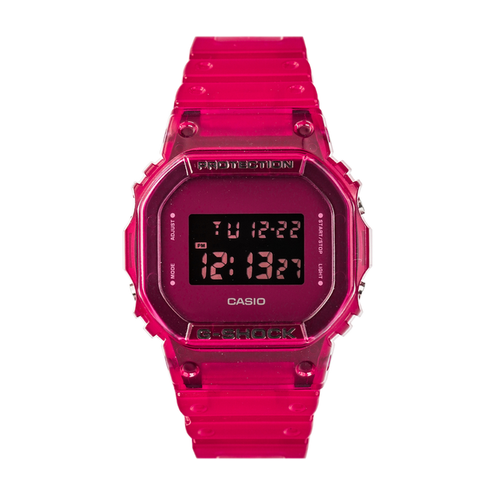 Jam Tangan Casio G-Shock DW-5600SB-4D Men Digital Dial Red Resin Band