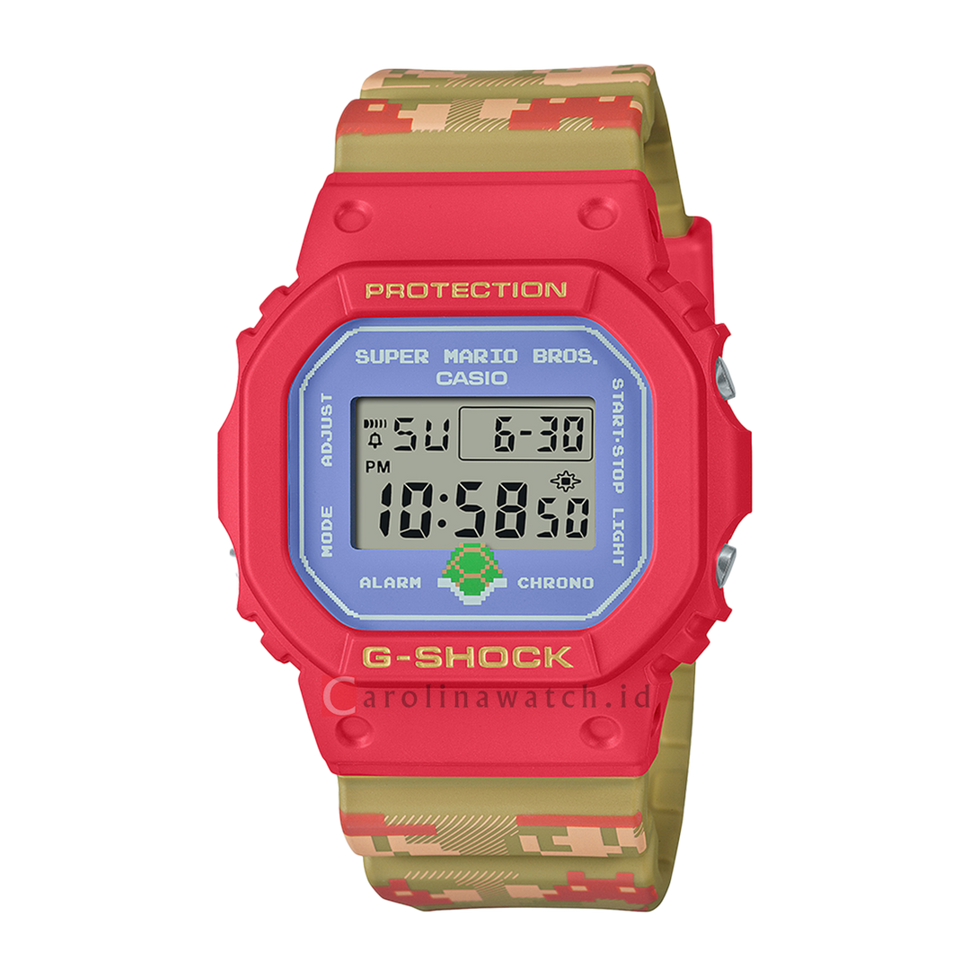 Jam Tangan CASIO G-SHOCK DW-5600SMB-4D Men 40th Anniversary Super Mario Bros Digital Resin Band Limited Edition