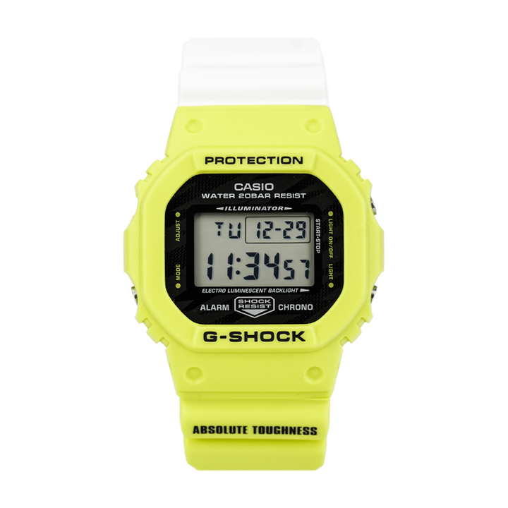 Jam Tangan Casio G-Shock DW-5600TGA-9D Men Digital Dial Dual Color Resin Band