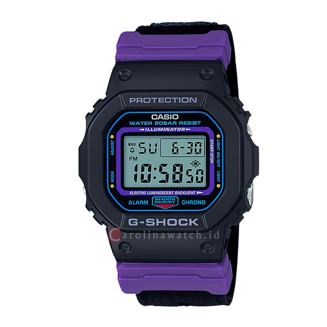 Jam Tangan Casio G-Shock DW-5600THS-1D Men Special Color Model Black Resin Band