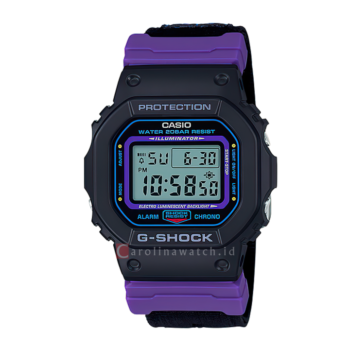 Jam Tangan Casio G-Shock DW-5600THS-1D Men Special Color Model Black Resin Band