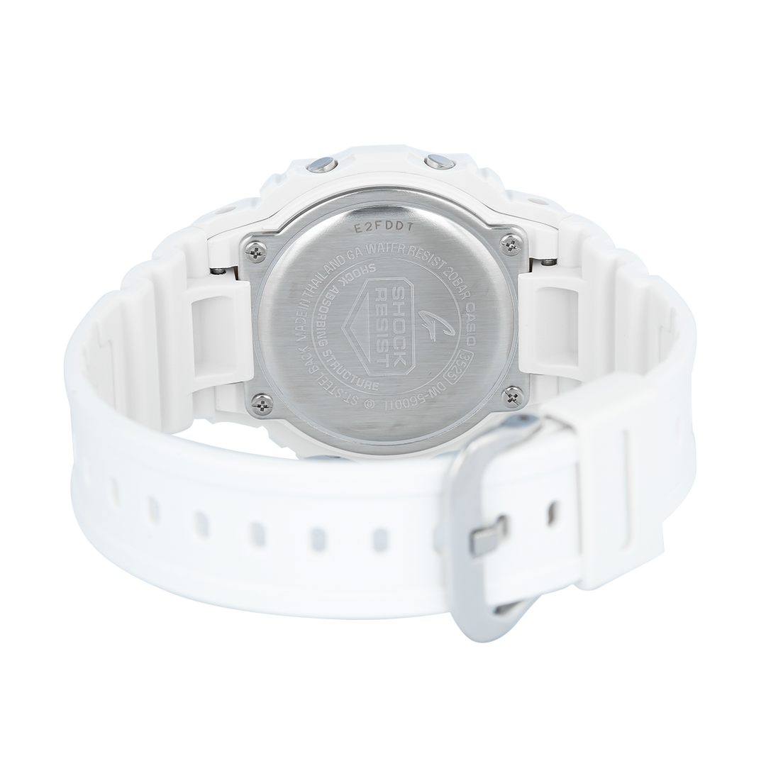 Jam Tangan Casio G-Shock Lineup Beach Time Lapse Series DW-5600TL-7D Men Digital Dial White Resin Band