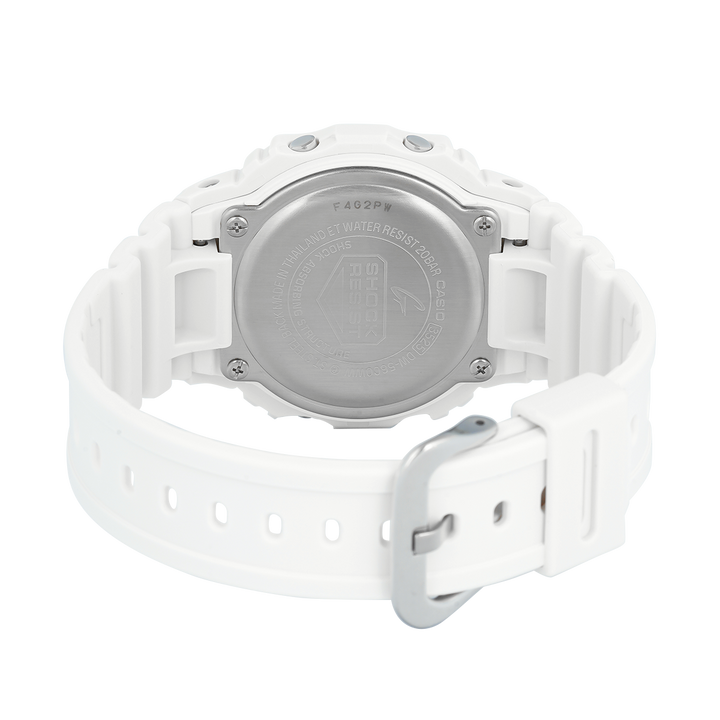 Jam Tangan Casio G-Shock DW-5600WW-7D Men Digital Dial White Resin Band
