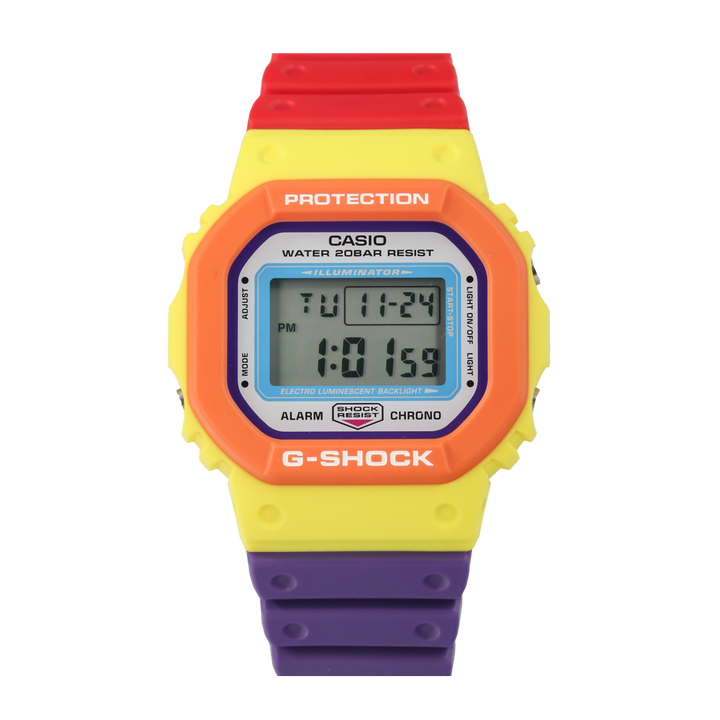 Jam Tangan CASIO G SHOCK DW-5610DN-9D Men Digital Dial Multi Color Rubber Band