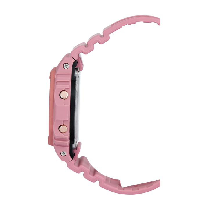 Jam Tangan Casio G-Shock DW-5610SL-4A4 Women Peach Blossom Series Digital Dial Pink Resin Band