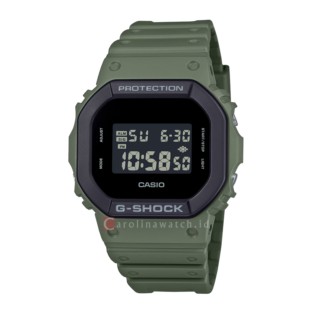 Jam Tangan CASIO G SHOCK Lineup Urban Utility Series DW-5610UU-3D Men Digital Dial Green Resin Band