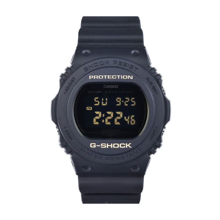 Jam Tangan Casio G-Shock DW-5700BBM-1D Special Color Models Men Digital Dial Black Resin Band