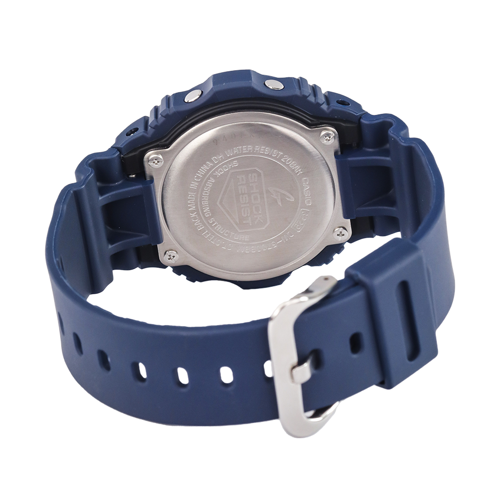 Jam Tangan Casio G-Shock DW-5700BBM-2D Men Digital Dial Blue Navy Resin Band