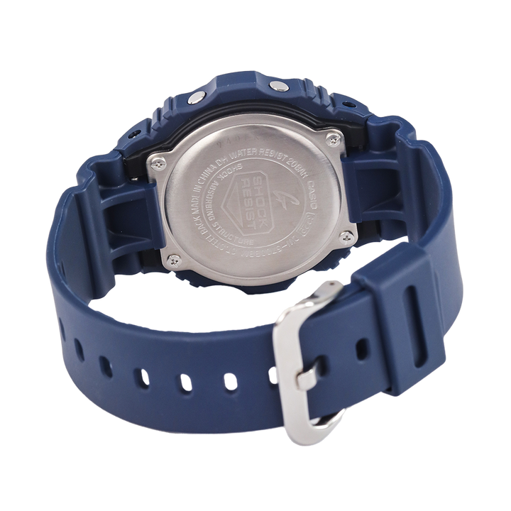 Jam Tangan Casio G-Shock DW-5700BBM-2D Men Digital Dial Blue Navy Resin Band
