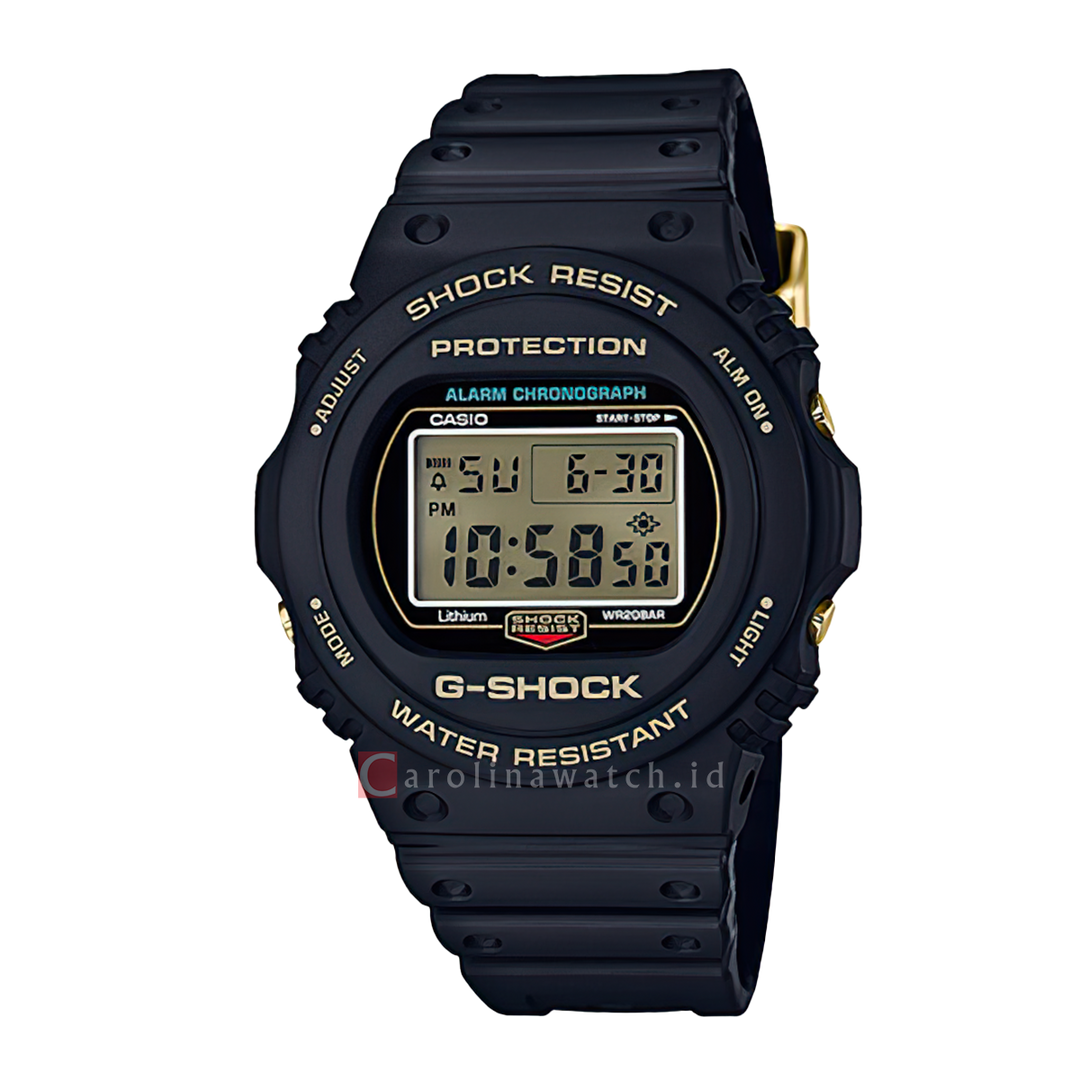 Jam Tangan Casio G-Shock DW-5735D-1B Men 35th Anniversary Model Black Resin Band