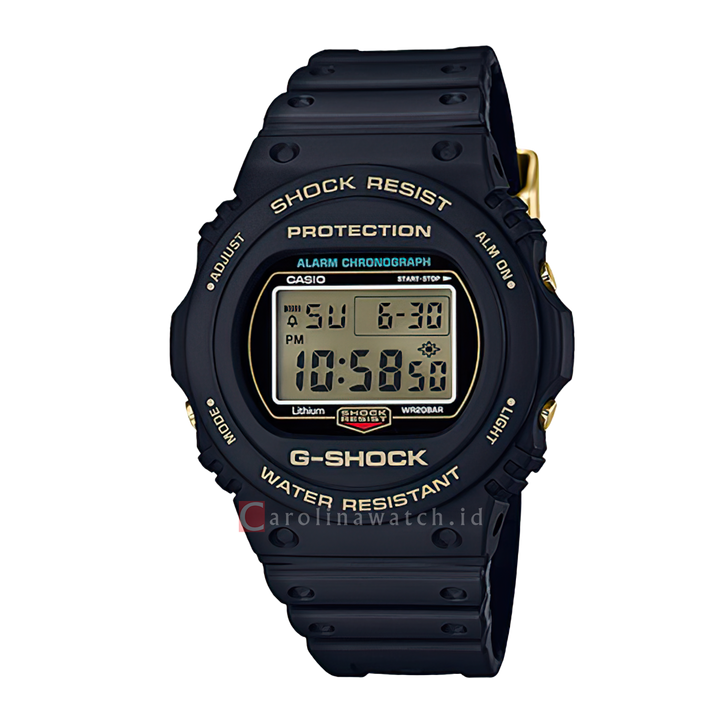 Jam Tangan Casio G-Shock DW-5735D-1B Men 35th Anniversary Model Black Resin Band