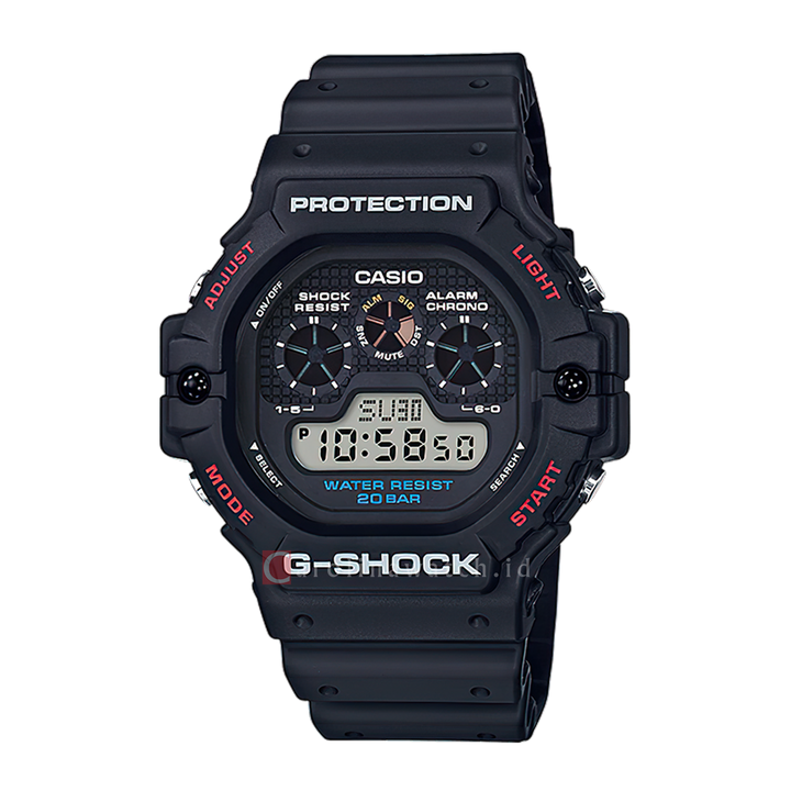 Jam Tangan CASIO G SHOCK DW-5900-1D Men Digital Dial Black Resin Band