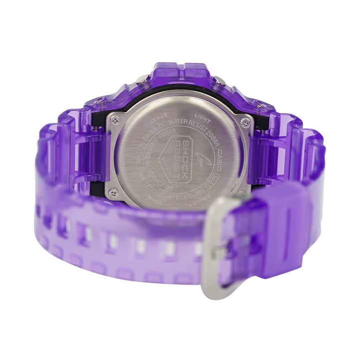 Jam Tangan Casio G-Shock DW-5900JT-6D Men Joy Topia Collection Retrofuture Purple Translucent Resin Band