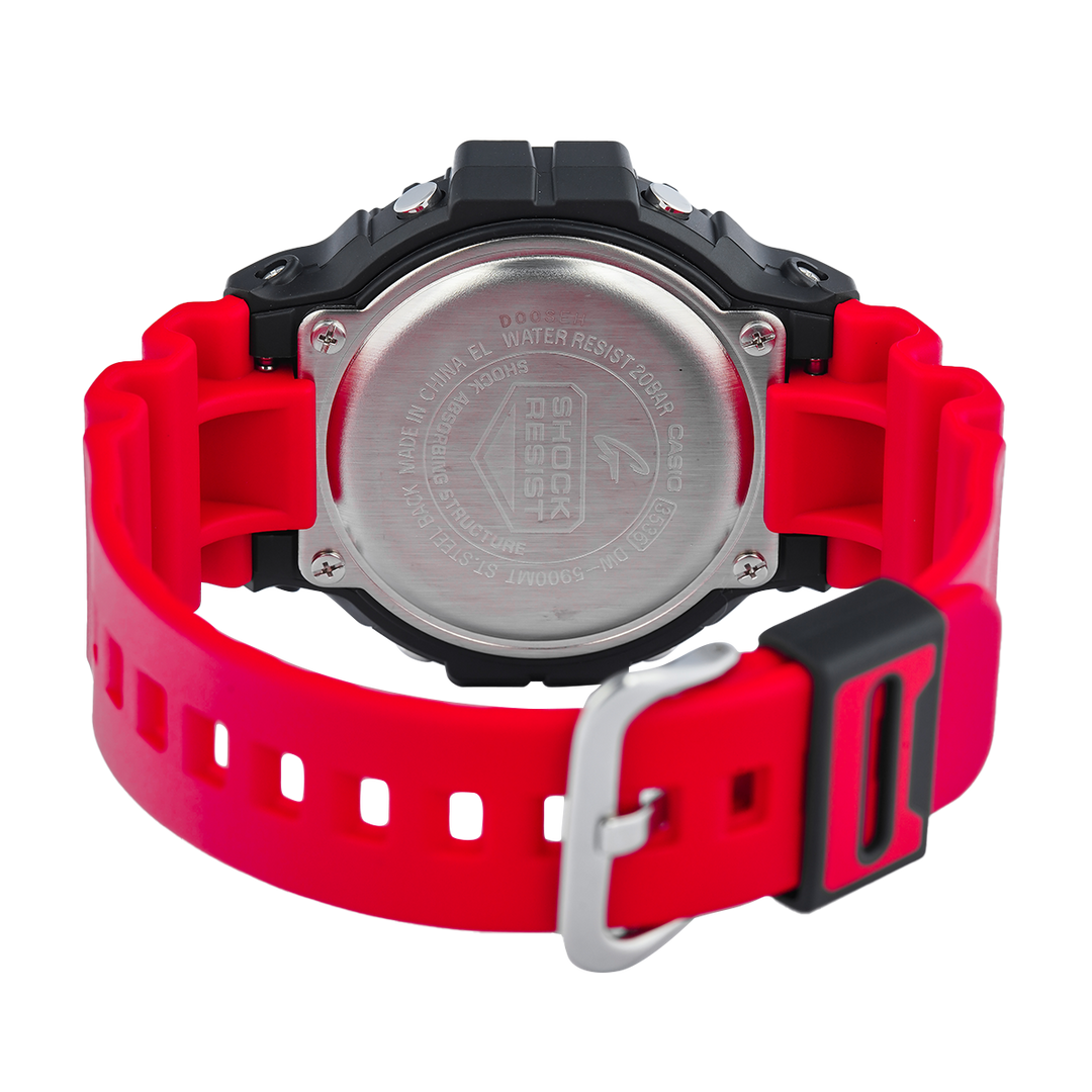 Jam Tangan Casio G-Shock DW-5900MT-1A4 Men Digital Dial Red Resin Band