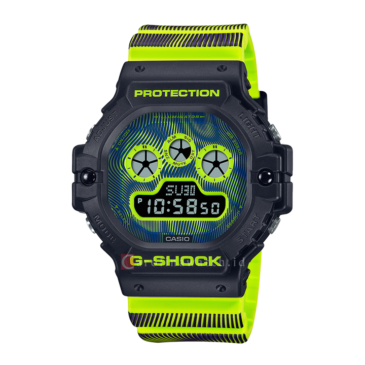 Jam Tangan CASIO G SHOCK Time Distortion Series DW-5900TD-9D Men Digital Dial Printed Resin Band