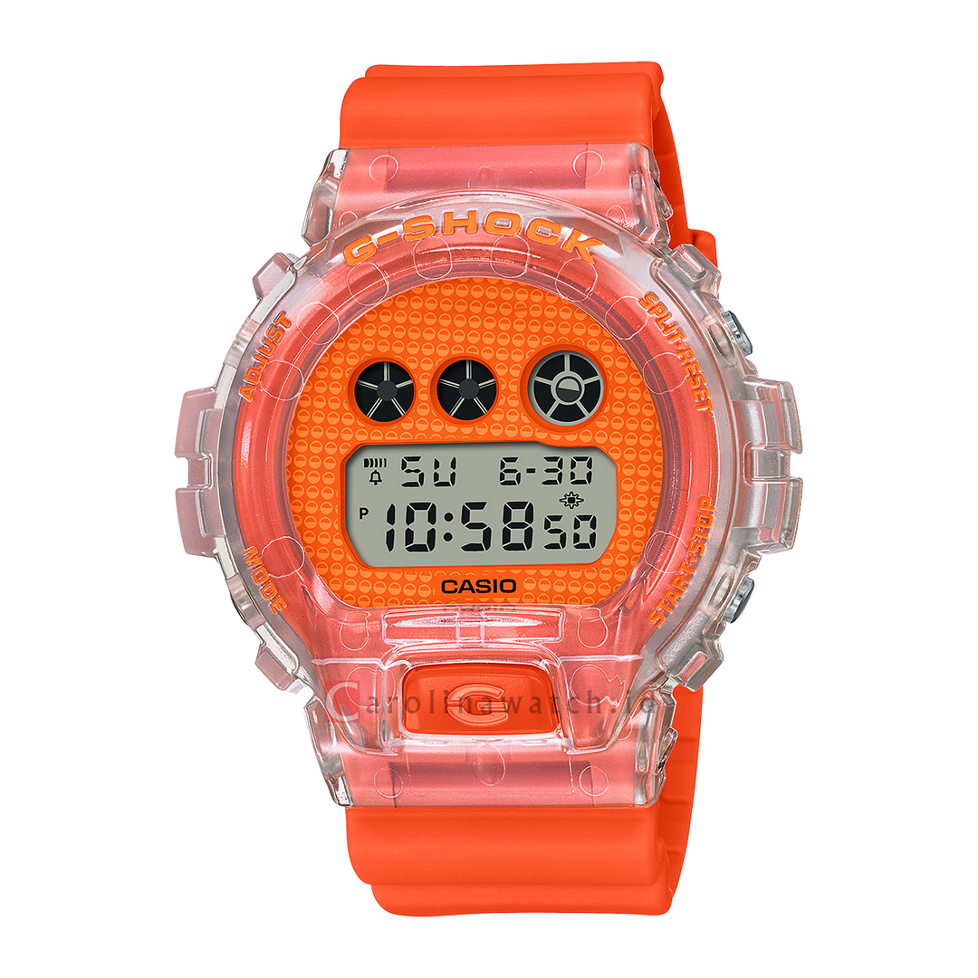 Jam Tangan CASIO G-SHOCK DW-6900GL-4D Men Digital Dial Orange Resin Band