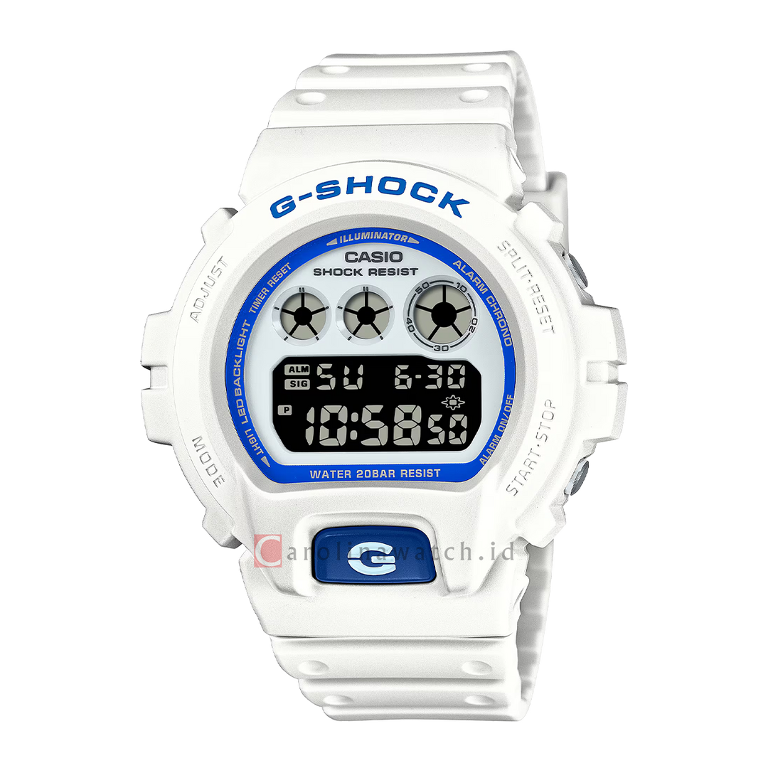 Jam Tangan CASIO G-SHOCK DW-6900HDS-7A1 Men Digital Dial White Resin Band