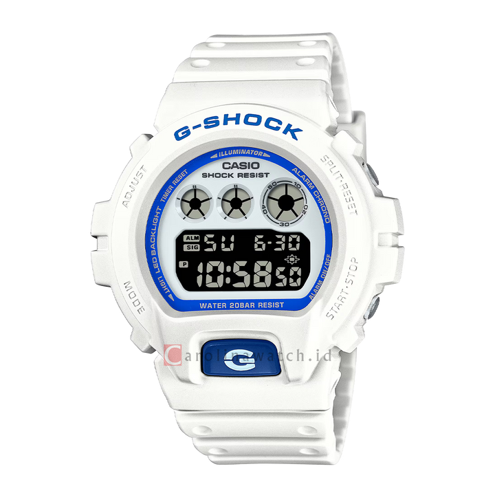 Jam Tangan CASIO G-SHOCK DW-6900HDS-7A1 Men Digital Dial White Resin Band