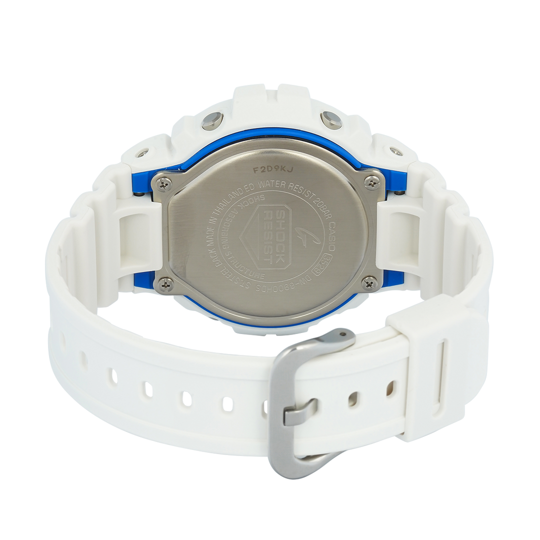 Jam Tangan CASIO G-SHOCK DW-6900HDS-7D Men Digital Dial White Resin Band