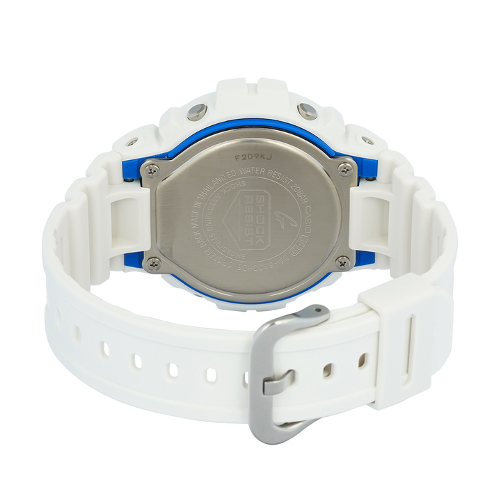 Jam Tangan CASIO G-SHOCK DW-6900HDS-7D Men Digital Dial White Resin Band