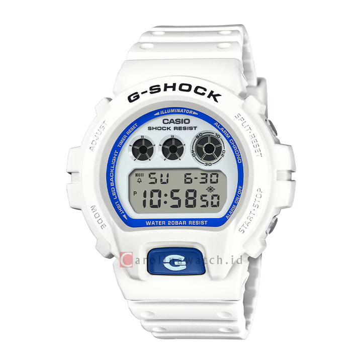 Jam Tangan CASIO G-SHOCK DW-6900HDS-7D Men Digital Dial White Resin Band