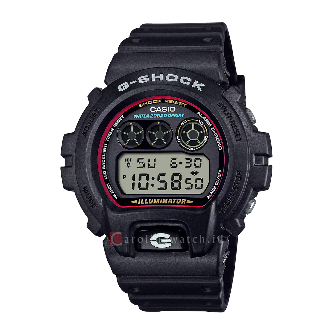 Jam Tangan CASIO G SHOCK DW-6900RL-1D Men Digital Dial Black Resin Band