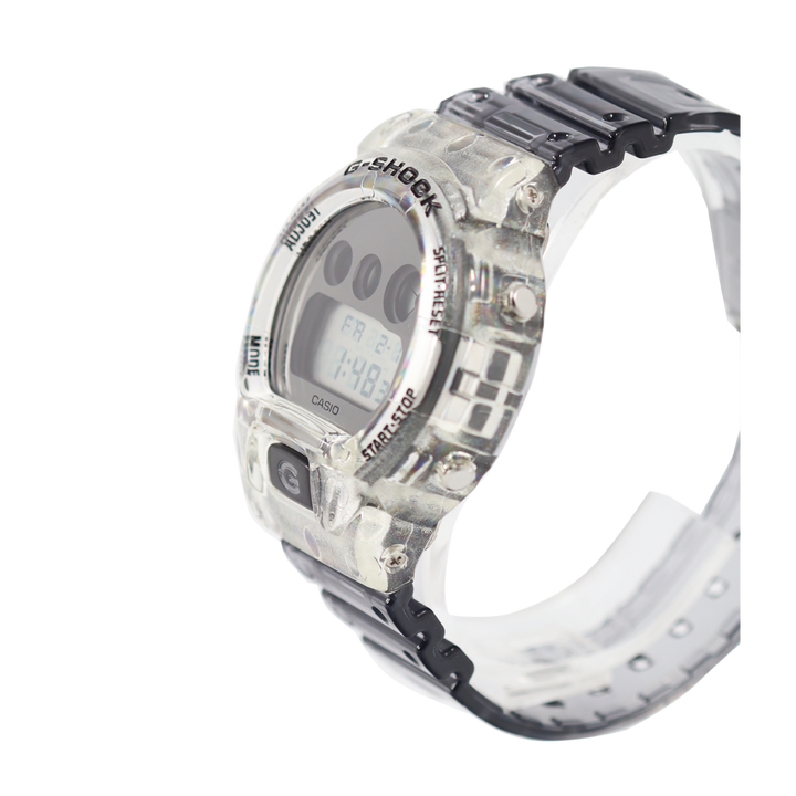 Jam Tangan Casio G-Shock DW-6900SK-1D Men Special Color Models Grey Digital Dial Grey Resin Band