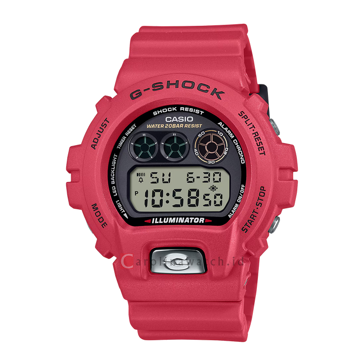 Jam Tangan CASIO G-SHOCK 6900 LINE 30TH ANNIVERSARY MODEL DW-6900TR-4D Men Digital Dial Red Resin Band