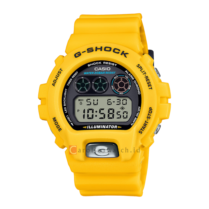 Jam Tangan CASIO G-SHOCK 6900 LINE 30TH ANNIVERSARY MODEL DW-6900TR-9D Men Digital Dial Yellow Resin Band