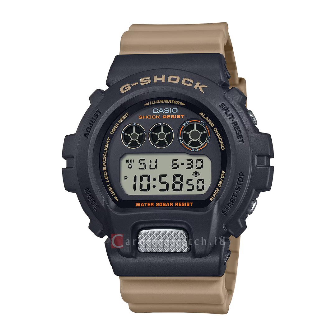 Jam Tangan CASIO G-SHOCK DW-6900TU-1A5 Men Digital Dial Brown Resin Band