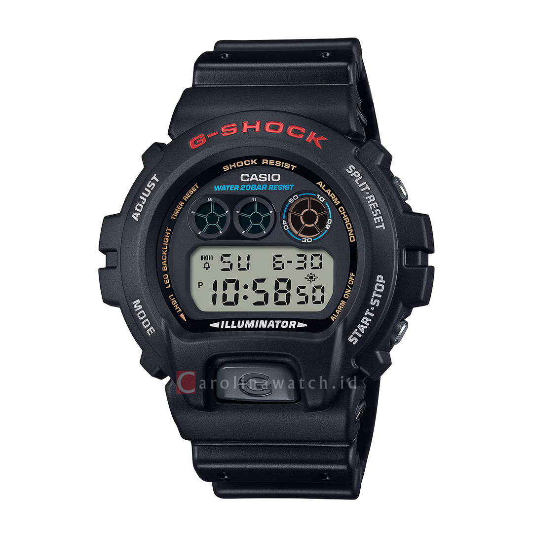 Jam Tangan CASIO G-SHOCK DW-6900U-1D Men Digital Dial Black Resin Band