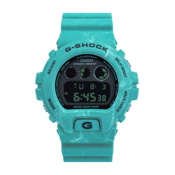 Jam Tangan Casio G-Shock DW-6900WS-2D Summer Seascape Men Digital Dial Green Resin Band