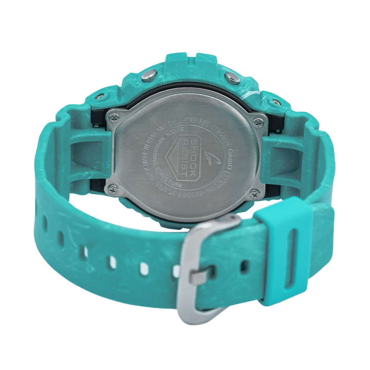 Jam Tangan Casio G-Shock DW-6900WS-2D Summer Seascape Men Digital Dial Green Resin Band