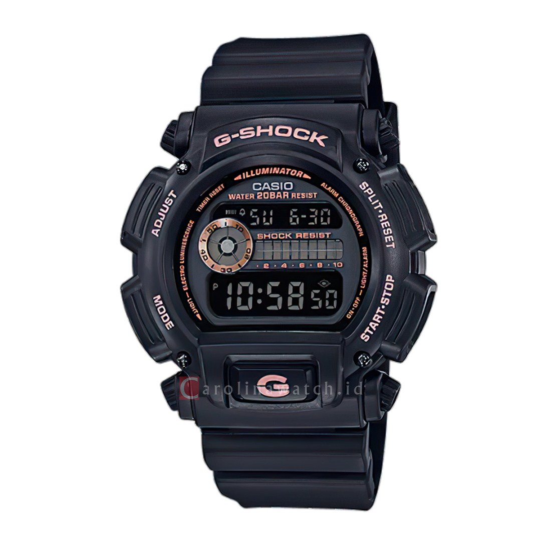 Jam Tangan CASIO G SHOCK DW-9052GBX-1A4 Men Digital Dial Black Resin Band