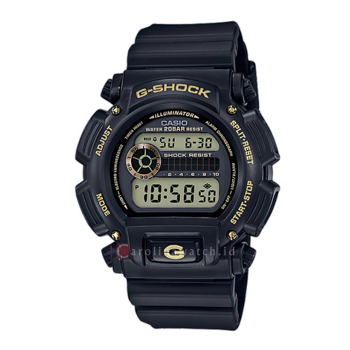 Jam Tangan CASIO G SHOCK DW-9052GBX-1A9 Men Digital Dial Black Resin Band