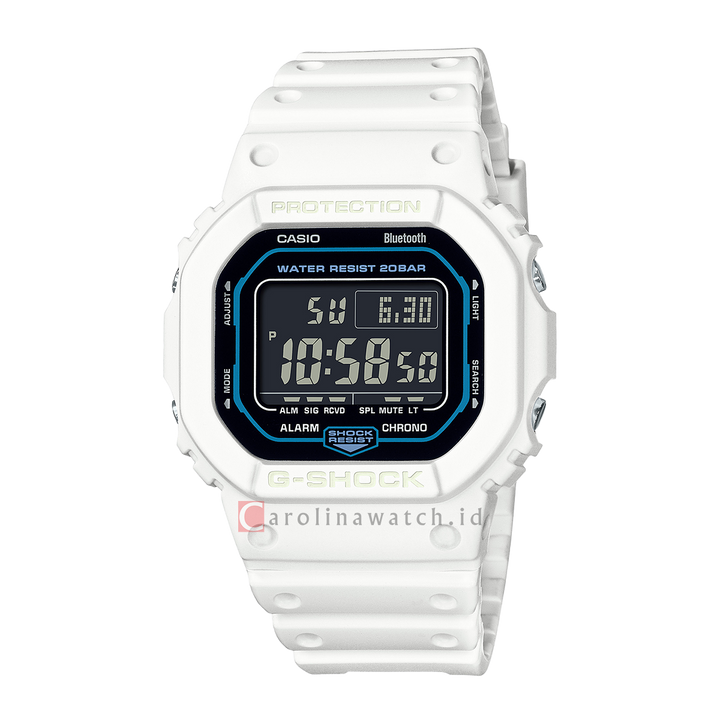 Jam Tangan Casio G-Shock DW-B5600SF-7D Men Sci-Fi World Series Digital Dial White Resin Band