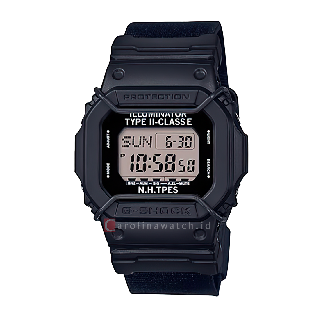 Jam Tangan Casio G-Shock DW-D5600NH-1D Men N.HOOLYWOO Collaboration Black Resin Band