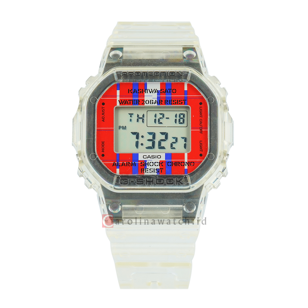 Jam Tangan Casio G-Shock DWE-5600KS-7D Men Kashiwa Sato Carbon Core Guard Structure + Extra Accessories