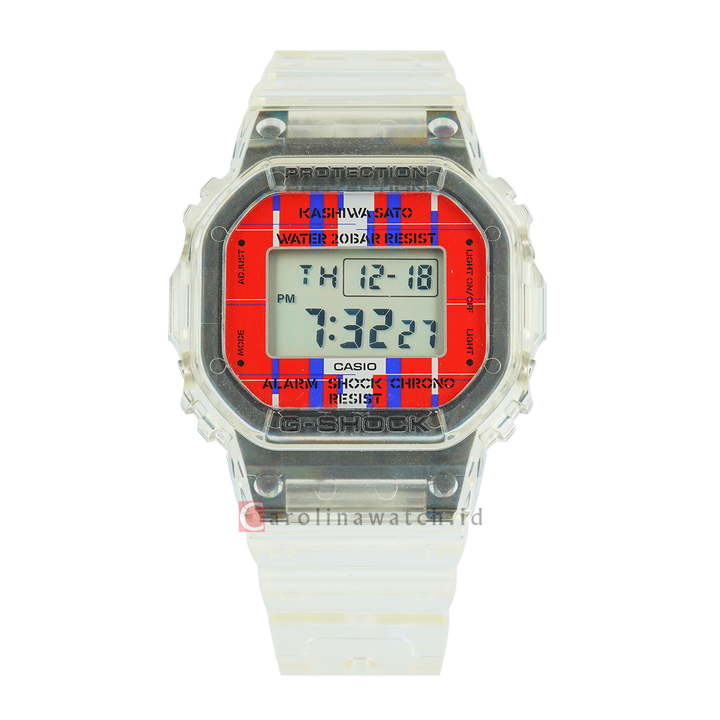 Jam Tangan Casio G-Shock DWE-5600KS-7D Men Kashiwa Sato Carbon Core Guard Structure + Extra Accessories