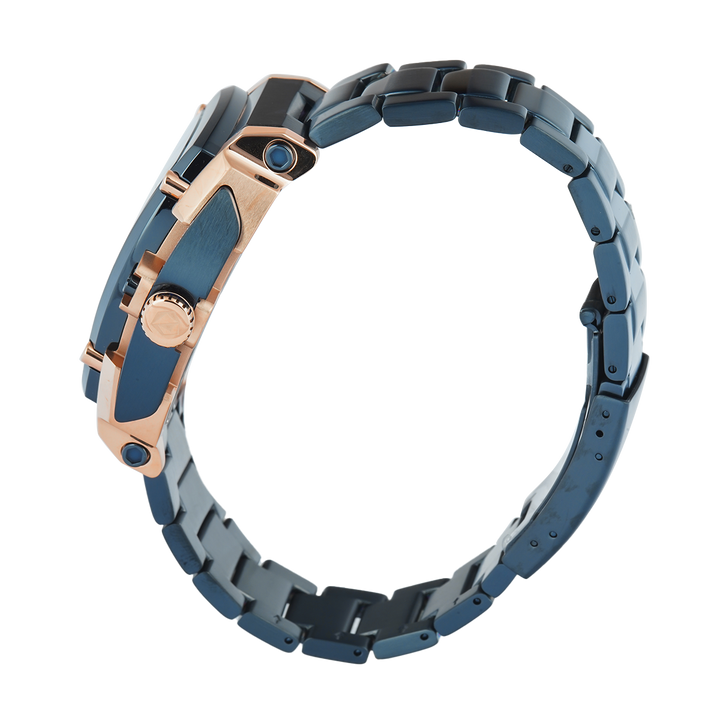 Jam Tangan S Expedition Chronograph E 3008 GCBURBU Men Blue Dial Blue Stainless Steel Strap