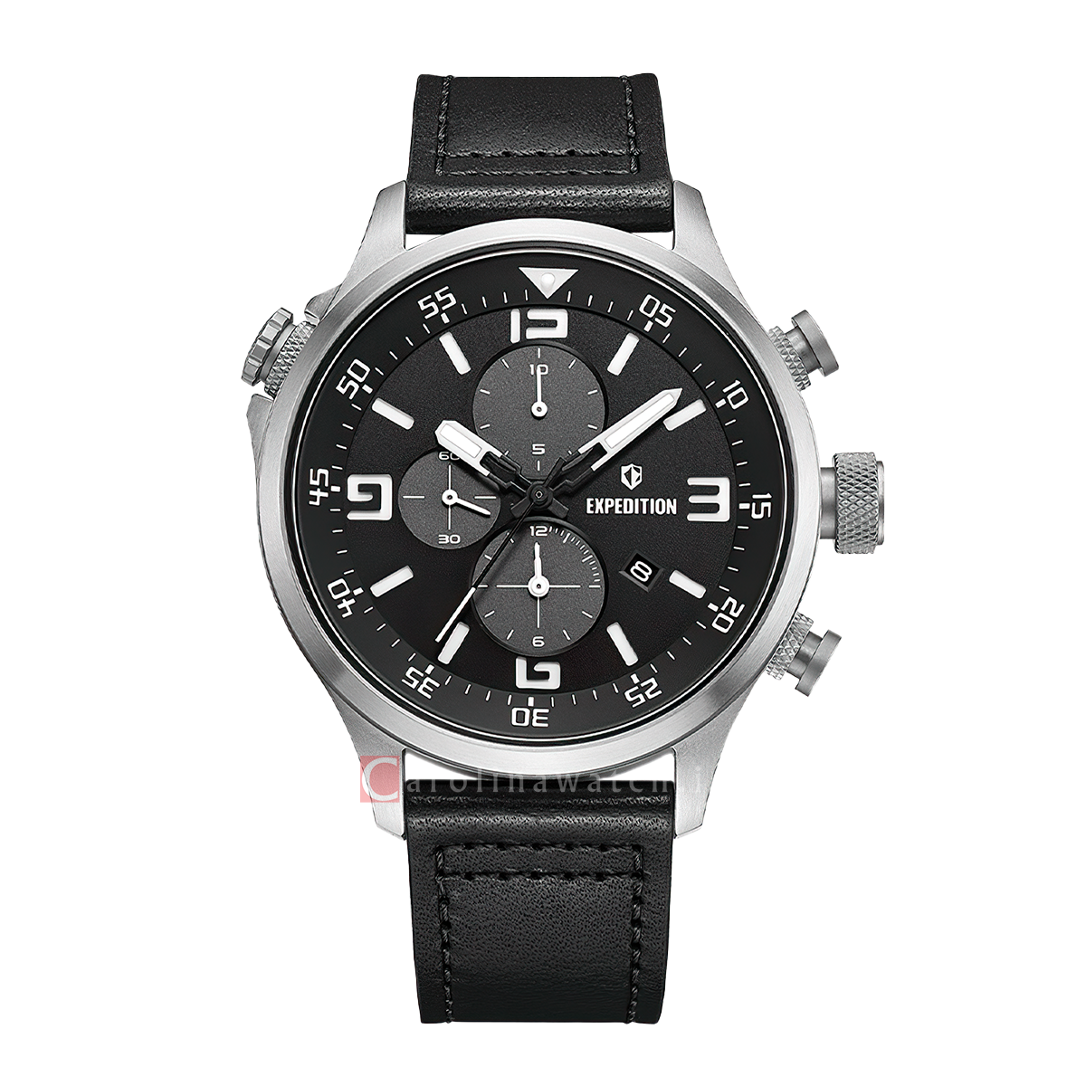 Jam Tangan S Expedition Chronograph E 6318 MCLSSBASL1 Men Black Dial B ...